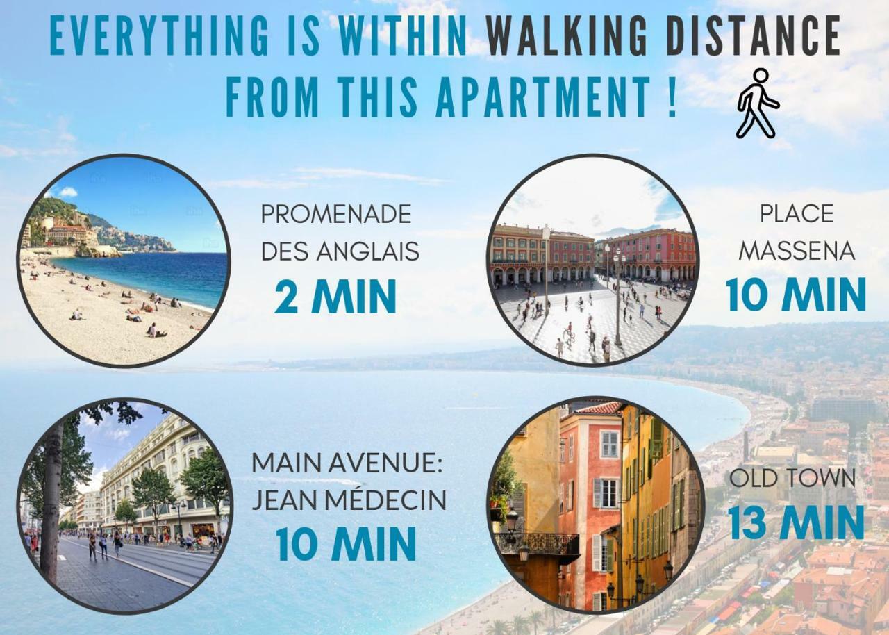 Nestor&Jeeves - Provence Terrasse - Central - By Sea - South Terrace 니스 외부 사진